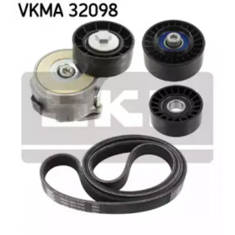 VKMA 32098 SKF Комплект доріжкового ремня (ролик, ремінь)